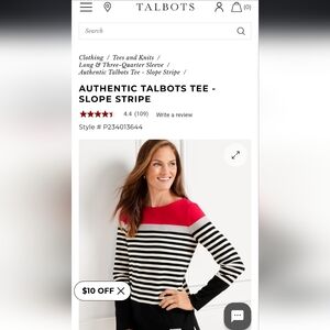 Vintage Talbots Striped Sweater‎